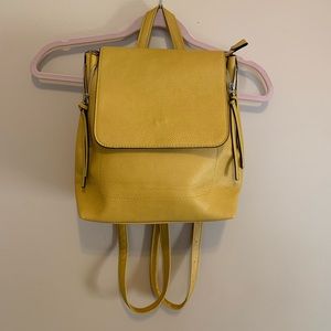 Bershka Purse Backpack Yellow